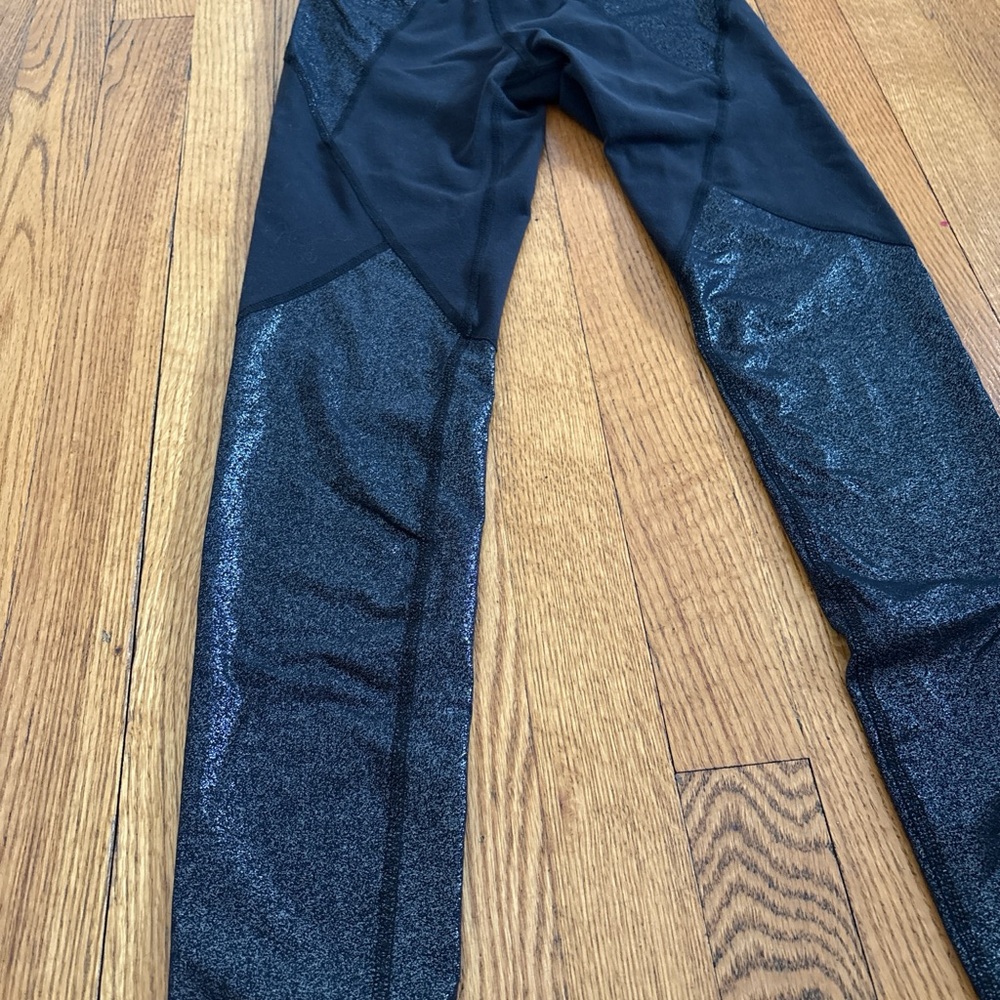 Beyond Yoga Black and Silver Leggings - Picture 2 of 6